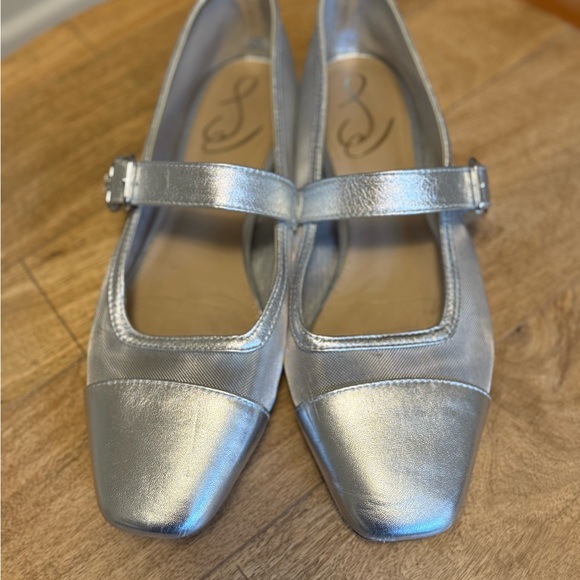 Sam Edelman Shoes - Sam Edelman Silver Mary Jane Women's Shoes